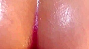 damn my best friend's cock slides in so easy he cums quick raw doggystyle on my petite tits 😩💦