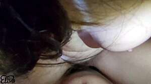 Cumshot Blasts Hairy Pussy In Bathroom