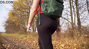 Does milf's black tights tease perfect ass enough?