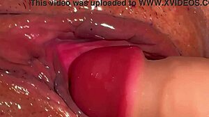 Virgin Wife's Halloween Dildo Lick and Shaved Pussy Close-Up Ride