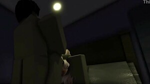 roblox girl bent over doggystyle creampie big tits