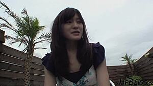 japanese college teen blows cock balcony big tits shy orgy?
