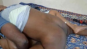 hot tamil wife strips teases spits on banana blowjob