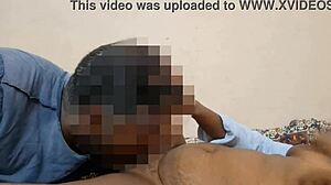 hot tamil wife strips teases spits on banana blowjob