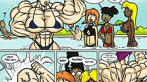 zoie battles emily in intense female muscle growth flex off pretty bodies clash