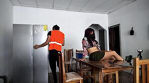 hot woman spreads legs flashing huge ass to house strangers excitedly