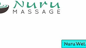 sexy blonde teen lilly bell slathers nuru gel on big natural tits for codey steele's slippery fuck massage