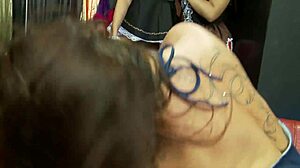 Stacey And Amanda's Hot Lesbian Foursome Licking