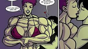zoie battles emily in intense female muscle growth flex off pretty bodies clash