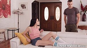 stepsis alex coal slammed hard by stepbro nathan bronson cock