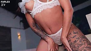 kali goddess bounces wildly on brazilian biker's cock outdoors!