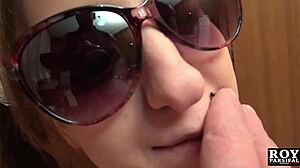 18yo Diana expertly sucks and rides big cock