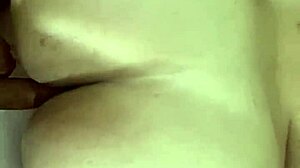 CHUBBY GF GETS CREAMPIED HARD BY BF IN BED!
