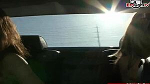 blonde brunette teen lesbians fuck double dildo hard