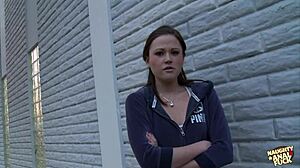 She looks yummy but takes big experienced man's hard pounding