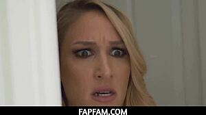 serena santos and berry mckockiner pull stepmom charley hart into hot threesome fun