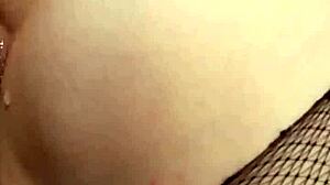 Chubby babe strips toys ass squirts juicy orgasm