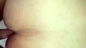 CHUBBY GF GETS CREAMPIED HARD BY BF IN BED!