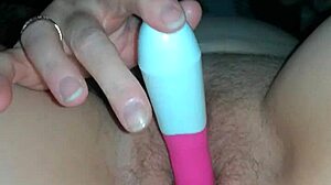 Horny Webcam Milf Squirts Shaved Pussy with Huge Dildo Toy