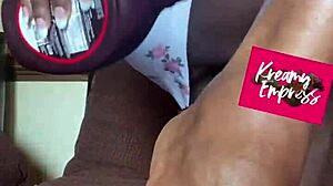 Curvy BBW Goddess Flexes Toes in Femdom Fetish Display