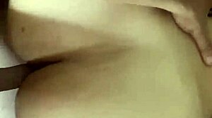 CHUBBY GF GETS CREAMPIED HARD BY BF IN BED!