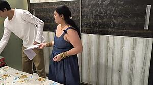 Mala Randi Fucks Tailor Bent Over for Free Dress Stitching