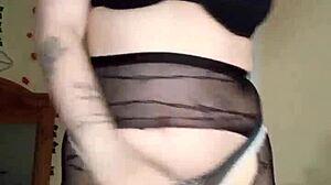 Chubby babe strips toys ass squirts juicy orgasm