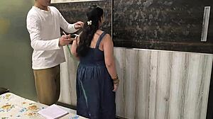 Mala Randi Fucks Tailor Bent Over for Free Dress Stitching