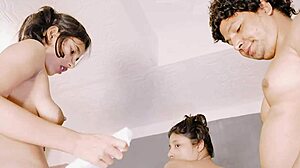 wanna see this hot babe double penetrated hard in ffm threesome?