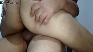 caught my peruvian latina gf flashing pussy got punished with hard fuck