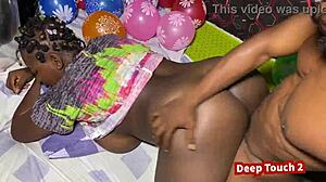 Curvy Latina Wife Spanks Big Tits in Homemade Christmas Dildo Fuck