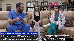 nurse daisy bean spreads pussy for patient cum blast backstage