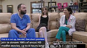 nurse daisy bean spreads pussy for patient cum blast backstage