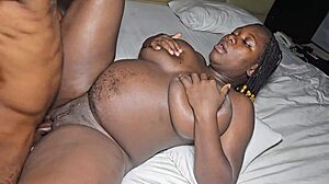 EBONY BBW MOMMY Takes Hard DOGGY From Big Black Cock!