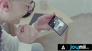 ania kinski's big titties maid lips drip with hot cum load