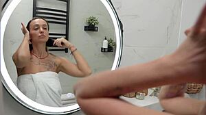 morning i gave stepbro bathroom deepthroat cumshot on my face!!