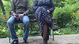 Stepmom begs stepson to lick her wet hairy pussy!