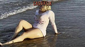 Negão shoved his thick monster cock deep in my ass beach style??