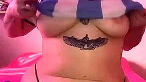 watch sexy argentinian blonde squirt hard from solo fucking