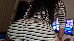 young lesbian rides huge black cock first time squirting wild