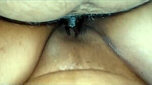 Clean-shaved big pussy spreads wide for tease