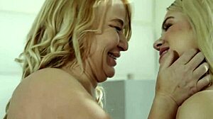 london river and jazlyn ray scissor lick in hotwife lesbian scene