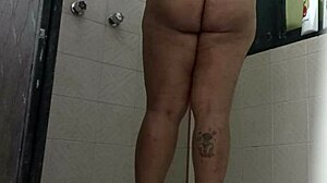 Spying Mommy's Hairy Beaver On Hidden Phone In Toilet