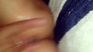 Petite pixie fingers her smooth ex-girlfriend's wetness.