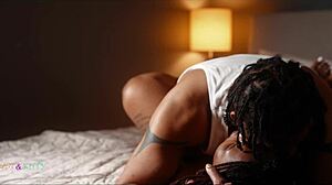 sexy bbw rides monster cock then slammed through mattress hard