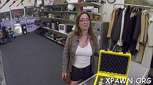 dilettante sucks rough cock backroom wet pussy casting