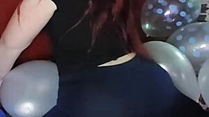 shyyfxx rides and pops balloons with her big ass looner style!