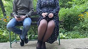 Stepmom begs stepson to lick her wet hairy pussy!