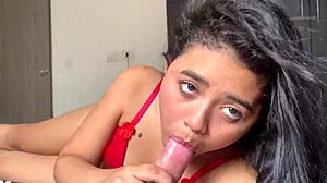 Chupo La Gran Polla De Hermanastro Cumshot Facial En Boca