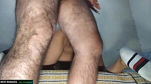 Sexy bartender begs ballsdeep pussy creampie quickie fuck?